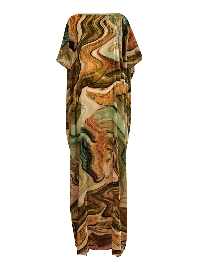 leem  Maxi Velvet Kaftan for Women | Best Price UAE
