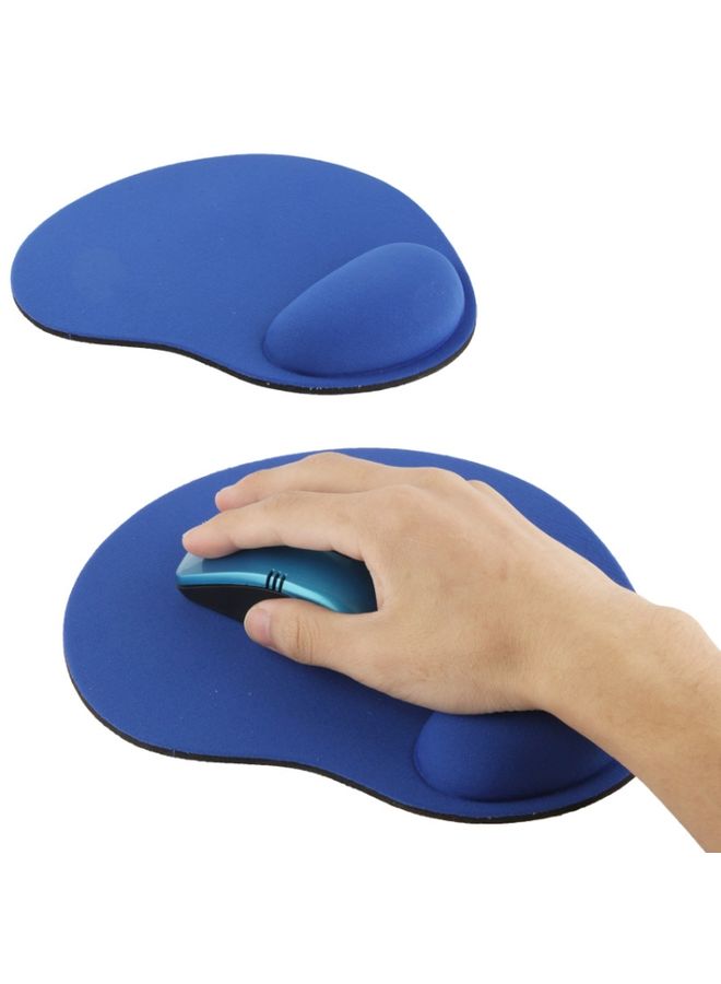 BURAQ 2 PCS Cloth Gel Wrist Rest Mouse Pad(Blue)  - Image 1