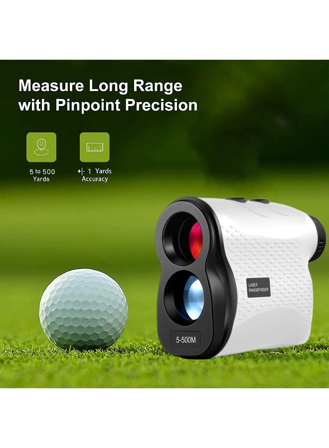 Generic Laser Rangefinder for Golf – Measure Distance 5-500 Yards with ±1 Yard Accuracy, Handheld Outdoor Telescope, Fast Focus, Ergonomic Rubber Design, Golf Laser Distance Meter  - Image 2