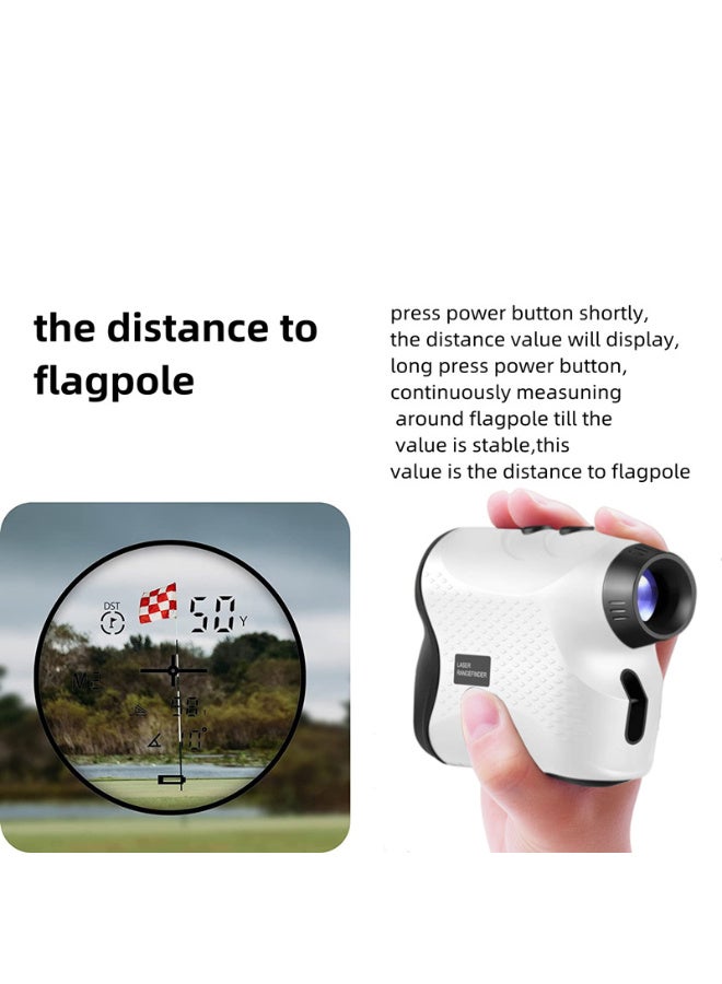 Generic Laser Rangefinder for Golf – Measure Distance 5-500 Yards with ±1 Yard Accuracy, Handheld Outdoor Telescope, Fast Focus, Ergonomic Rubber Design, Golf Laser Distance Meter  - Image 4