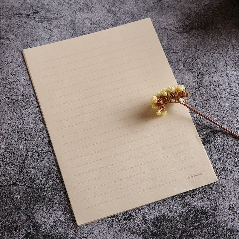 Fresh And Cute Flowers Like Brocade Vintage White Kraft Paper Classical Letter Paper Simple Love Letter Letter Letter Letter Letter Love Letter - Image 1