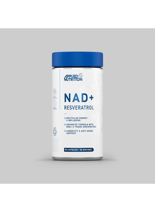 أبلايد نيوتريشن ريسفيراترول NAD+، 60 كبسولة - طاقة خلوية، دعم مضاد للأكسدة وتركيبة صحية يومية - Image 5