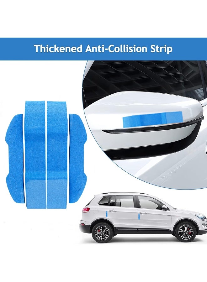 Car Door Guard Anti-Collision Strip Self-Adhesive Door Edge & Mirror Protector Shock Absorbing Scratch Protection Universal Fit Easy Install (Set of 4) - DG - 214 - Image 2