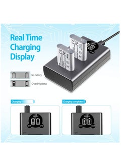 KASTWAVE NP-BX1 2-Pack Battery with LCD Dual USB Charger - Ideal for Sony NP-BX1 and Sony ZV-1, Cyber-Shot DSC-RX100, DSC-RX100 II/III/M4/M5/M6/M7/Ⅳ/Ⅴ/Ⅵ/Ⅶ/VA, DSC-RX100M II  - Image 5