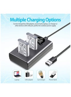 KASTWAVE NP-BX1 2-Pack Battery with LCD Dual USB Charger - Ideal for Sony NP-BX1 and Sony ZV-1, Cyber-Shot DSC-RX100, DSC-RX100 II/III/M4/M5/M6/M7/Ⅳ/Ⅴ/Ⅵ/Ⅶ/VA, DSC-RX100M II  - Image 4