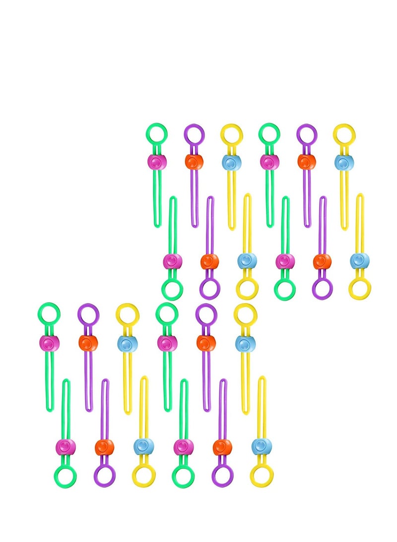 Barakah 24 Pack Chip Bag Clips, Color Seal Binding, Sealing Clamp, Multifunctional Kitchen Bag Sealing Clip, Kitchen Creative Practical Cable Ties, Portable Sealing Tools - Image 1