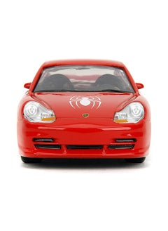 JADA Jada Marvel Spider-Man Porsche 911 GT3 RS 996 Die-cast Car (1:32, Red)  - Image 2