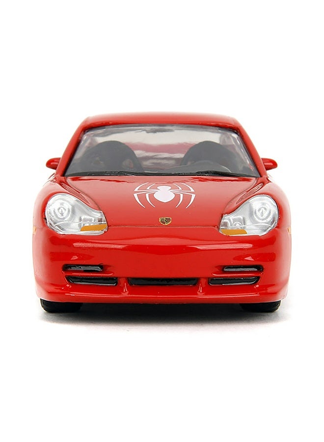 Jada Marvel Spider-Man Porsche 911 GT3 RS 996 Die-cast Car (1:32, Red) - Image 2