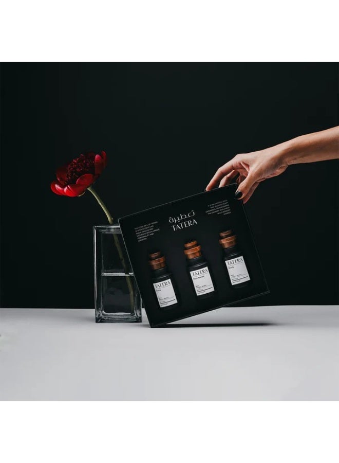 TATERA Perfume Gift Box - Unwrap the perfect blend of scents with this luxurious perfume set. Featuring three distinct - Image 1