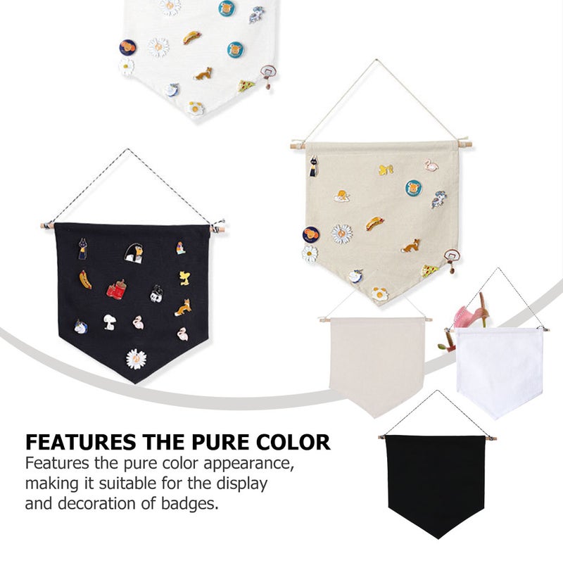 6 pcs Badge Collection Display Pennants DIY Craft Scene Decors DIY Wall Pendants - Image 5