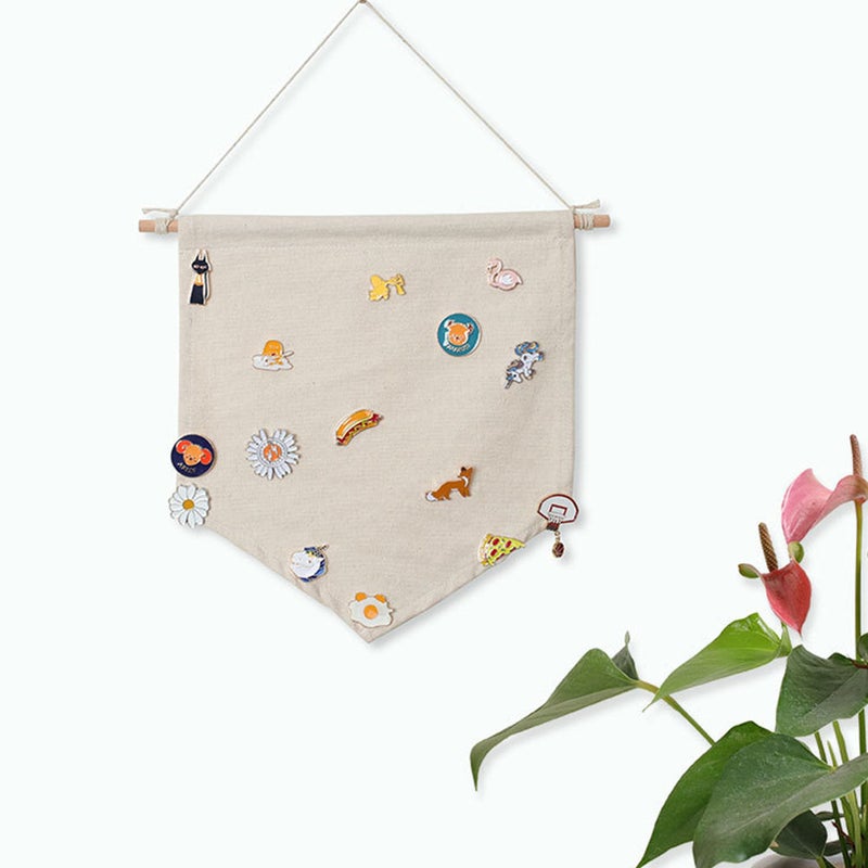 6 pcs Badge Collection Display Pennants DIY Craft Scene Decors DIY Wall Pendants - Image 2