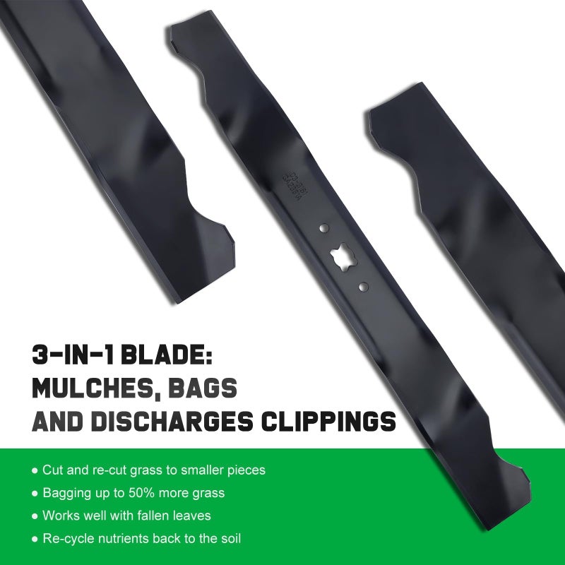 Grasscool TB110 Mulching Blade for Troy Bilt 21 inch Deck Mower TB240 TB230 TB130 TB200 TB160 TB210 TB280ES TB320 TB115 TB220 21" Walk Behind Push Mower Replace 942-0741A 742-0741A - Image 5