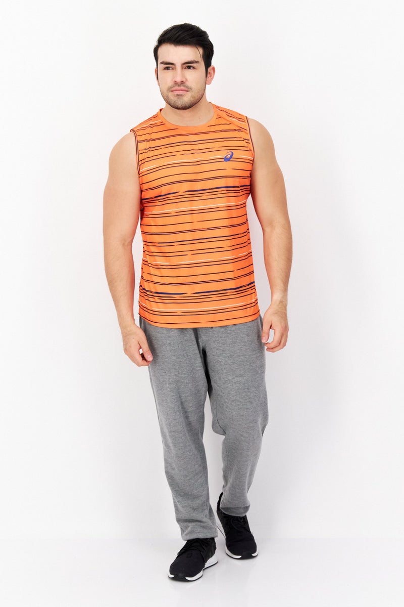 asics Men Sportswear Fit Sleeveless Running Vest, Mutlicolor - Image 3