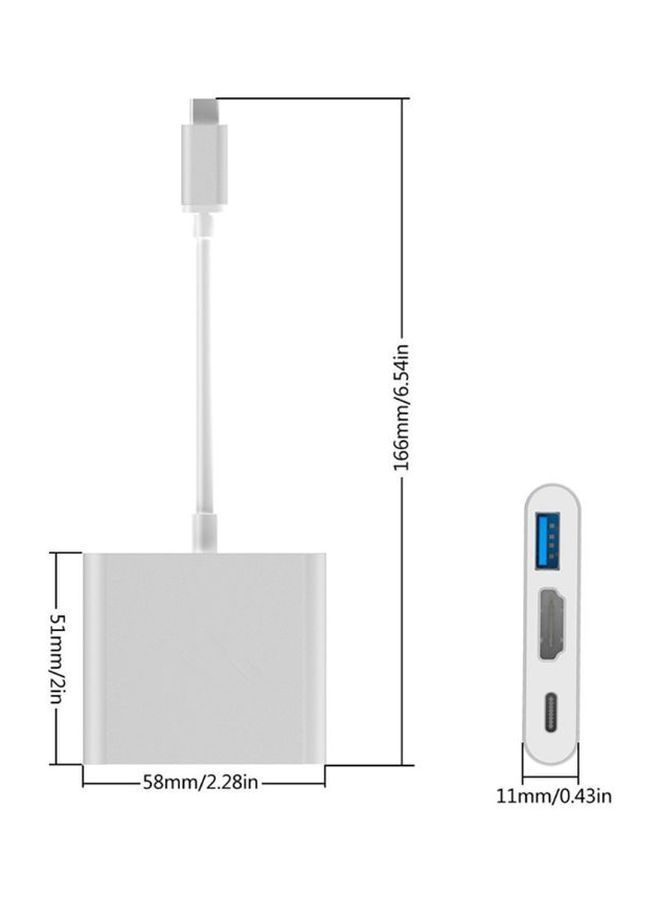 NIBEMINENT USB Hub Adapter Silver  - Image 5