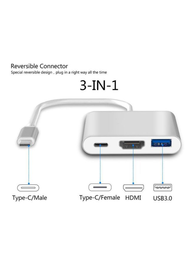 NIBEMINENT USB Hub Adapter Silver  - Image 4