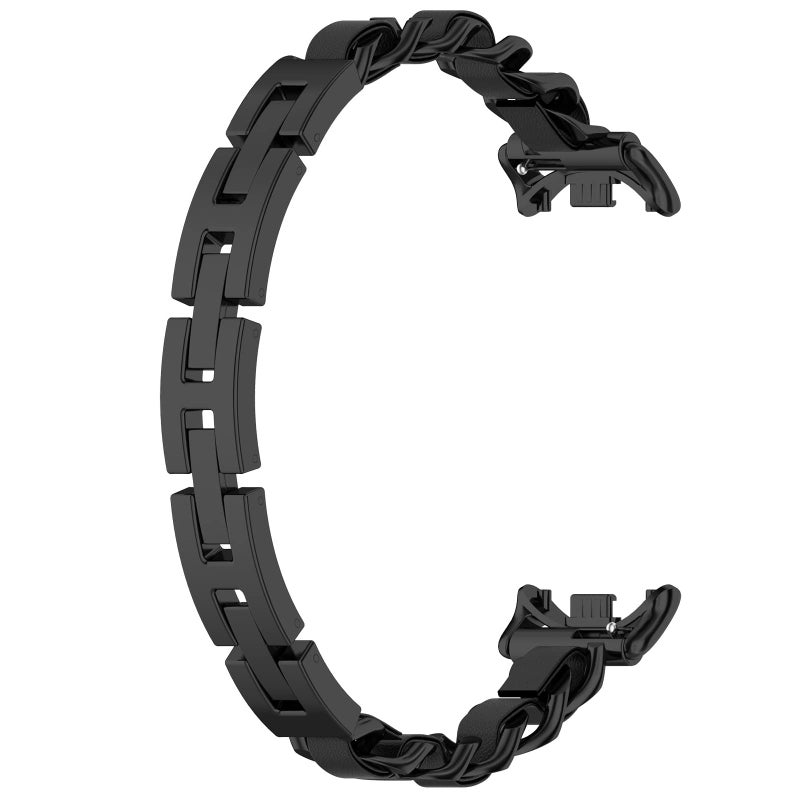 LOKEKE Compatible with Xiaomi Band 8 Replacement Stainless Steel Watch Band Strap (Stainless Steel Black) - Image 2