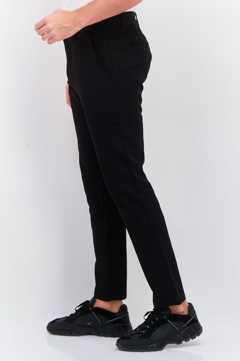 Mister بنطلون تشينو ضيق للرجال، أسود - Image 2