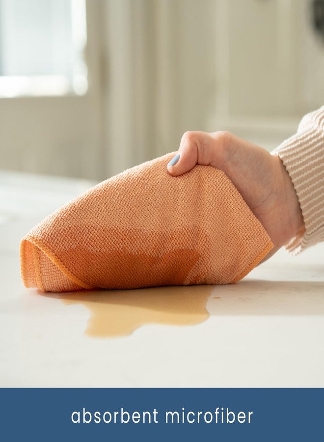 S&T INC. 50 Pack Microfiber Cleaning Cloth, Bulk Towels for Home, Reusable Microfiber Towels for Cars, Cleaning Rags, Neutral Coral, 11.5 Inches x 11.5 Inches, 50 Count - Image 2