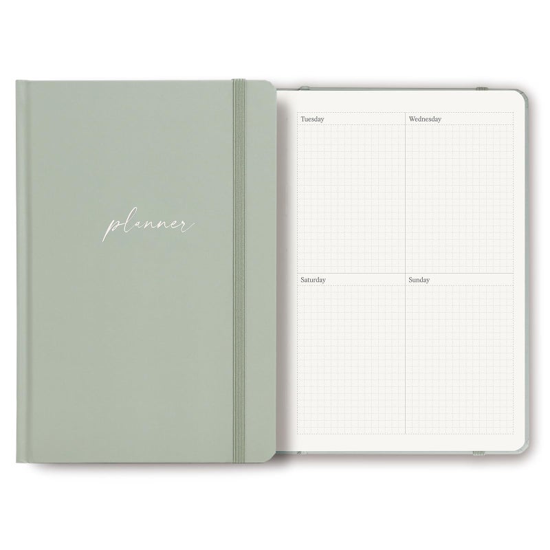 LONLAT 2025-2026 Planner - Undated Monthly, Weekly & Daily Planner for Planning Your Success - To Do List, Habit Tracker, Hardcover, Aesthetic, Stylish School or Office Supplies (Sage, A5) - Image 1