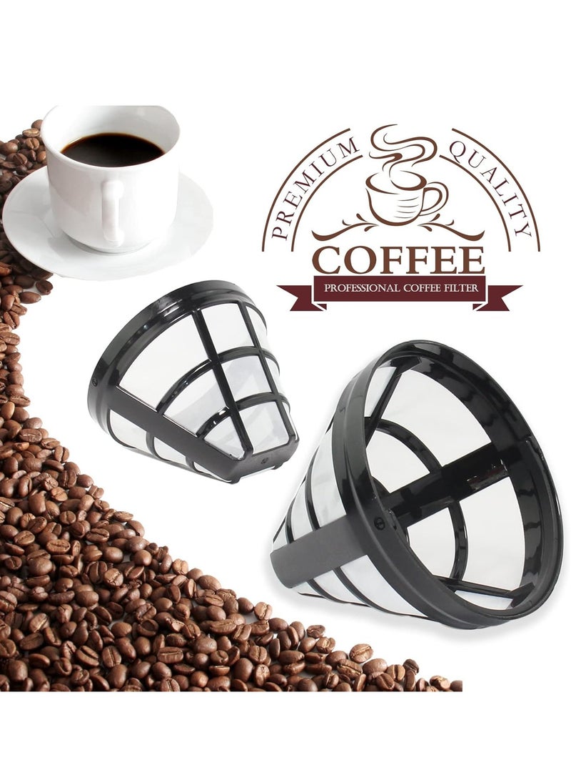 Bukela Reusable Coffee Filters, 4 Pack Coffee Machine Basket Cone Filters, Nylon Filters for Cuisinart/Ninja Coffee Machine Filters and Brewers, BPA Free, for Most 8-12 Cup Coffee Machine  - Image 2