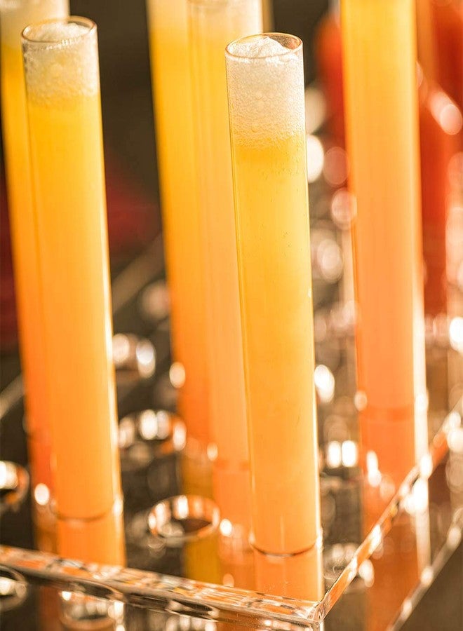 Restaurantware Delgado 1 Ounce Test Tube Shot Glasses 25 Disposable Test Tube Shots For Alcohol - Tube Rack Sold Separately Scientific Themed Party Decorations Clear Plastic Test Tube Glasses - Image 3