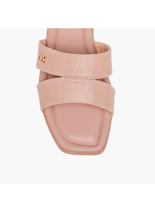 سيليست صنادل نسائية مسطحة سهلة الارتداء بنقوش - Image 4