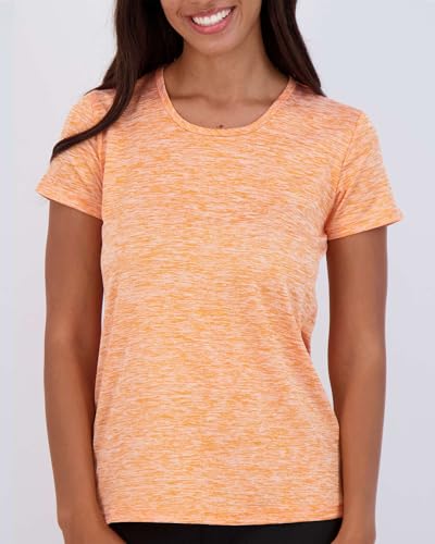 REALESSENTIALS Real Essentials 5 Pack: Women's Short Sleeve T-Shirts Workout Tops Fitness Pilates Gym Activewear Athletic (Plus Available), Set 2, XL, Pack of 5 - Image 3