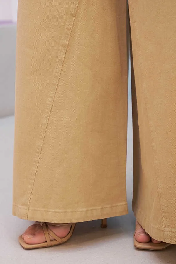 Neways 1162-GABARDIN Trouser Skirt Beige