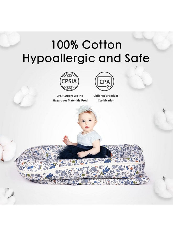 MEXXI Infant Lounger Baby Nest Replacement Cover | Hypoallergenic | Premium | [Fits Dockatot Deluxe+] (Cover Only) (Flowers) - Image 3