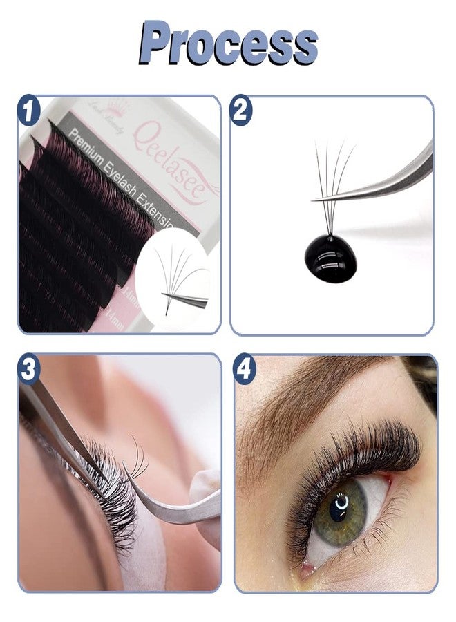 Qeelasee Faux Mink Silk Eyelash Extensions 0.03mm CC Curl 9mm Semi-Permanent Individual Lashes Extension Professional Salon Use - Image 4