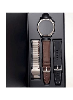 Haino Teko Haino Teko RW-64 GT5 Max Smartwatch With Large Screen AMOLED Display And 3 Pair Of Straps (Silver)  - Image 3