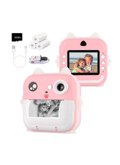 DIGI CORE Digital Camera For Kids 48MP Kids Camera With 32GB SD Card Full HD 1080P Cameras Mini Kids Camera With Instant Print Thermal Printer With 3 Thermal Rolls 2.4Inch Eye Protect Screen Selfie Camera  - Image 1