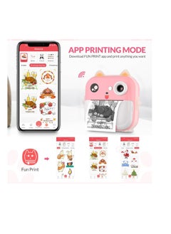 DIGI CORE Digital Camera For Kids 48MP Kids Camera With 32GB SD Card Full HD 1080P Cameras Mini Kids Camera With Instant Print Thermal Printer With 3 Thermal Rolls 2.4Inch Eye Protect Screen Selfie Camera  - Image 2