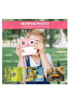 DIGI CORE Digital Camera For Kids 48MP Kids Camera With 32GB SD Card Full HD 1080P Cameras Mini Kids Camera With Instant Print Thermal Printer With 3 Thermal Rolls 2.4Inch Eye Protect Screen Selfie Camera  - Image 5
