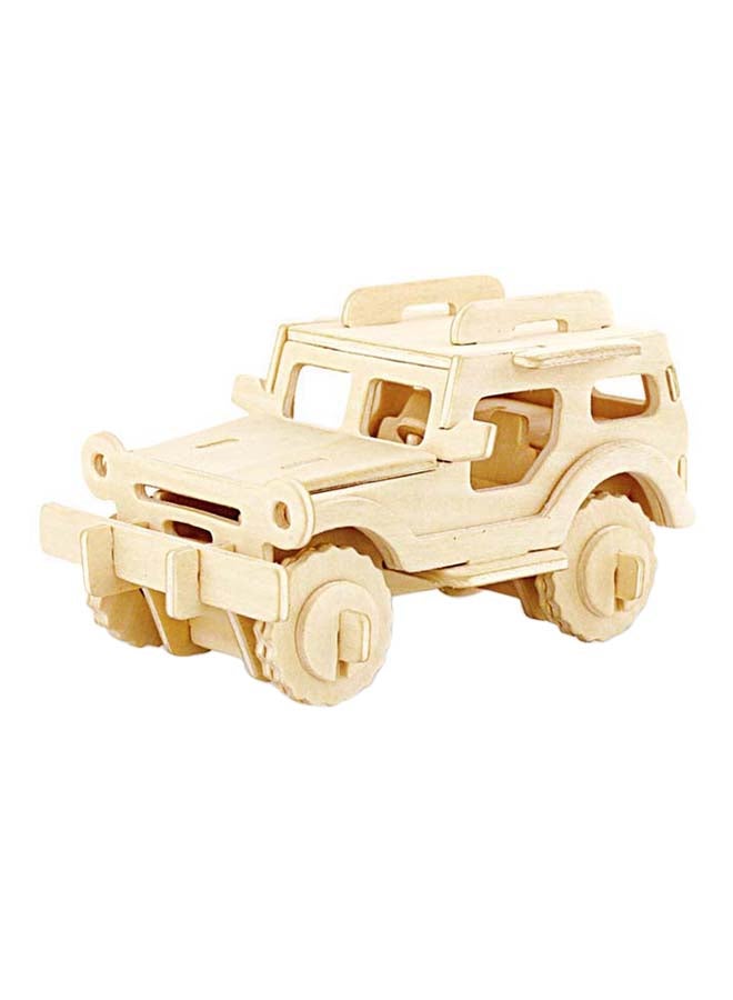 NIBEMINENT Wooden Diy Jeep Puzzle Game