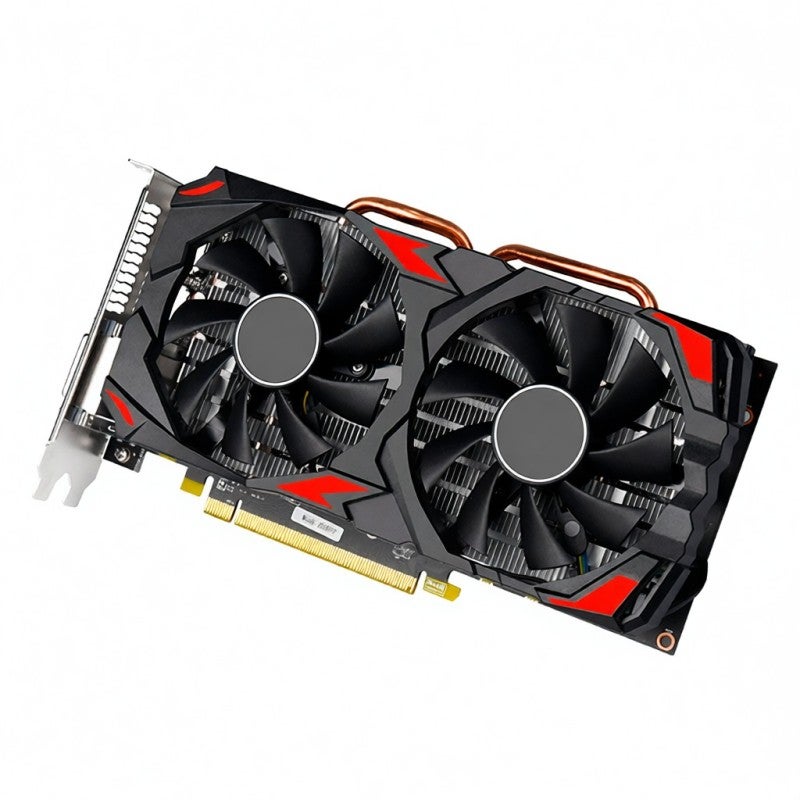JINGSHA Gaming Graphics Card 8GB GDDR5 256bit Memory - Dual Cooling Fans Heat Pipe High Heat Dissipation Graphics Card for Gaming Design Office Media Software - Image 1