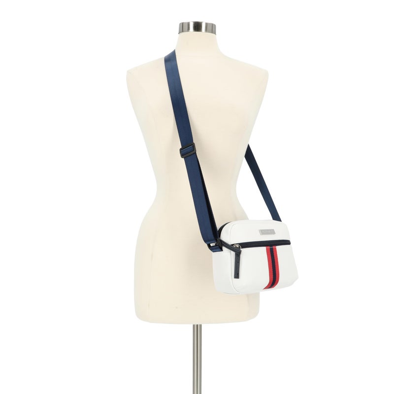 NAUTICA حقيبة كروس بودي قابلة للتعديل للنساء من نوتيكا، باللون الأبيض، مقاس واحد - Image 5