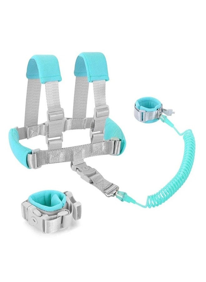 MIXDE Anti Lost Toddler Safety Wristband Leash With Backpack Harness Wrist Link And Rotate 360 Degrees  - Image 1