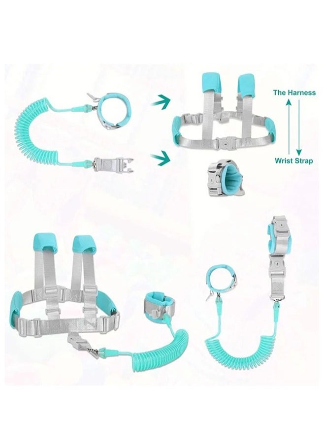 MIXDE Anti Lost Toddler Safety Wristband Leash With Backpack Harness Wrist Link And Rotate 360 Degrees  - Image 2