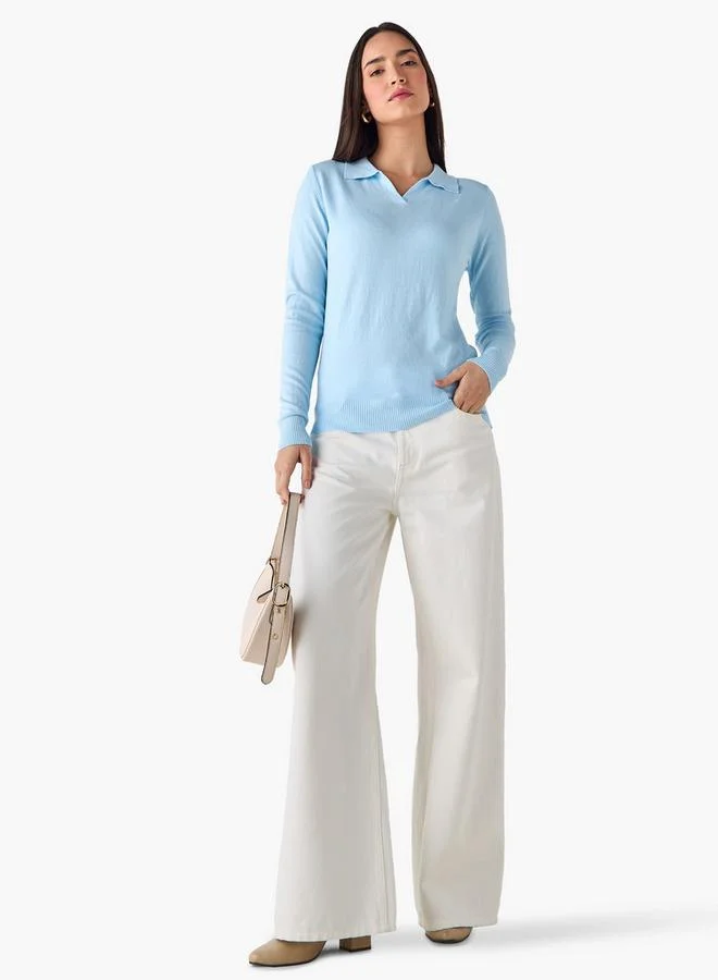 2Xtremz 2Xtremz Collared Sweater with Long Sleeves