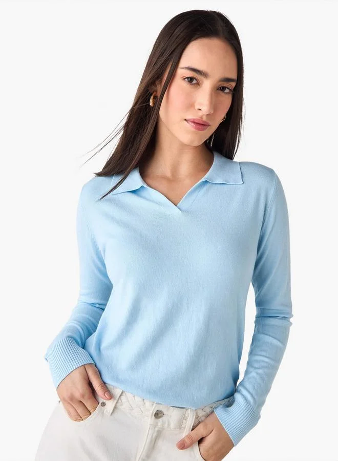 2Xtremz 2Xtremz Collared Sweater with Long Sleeves