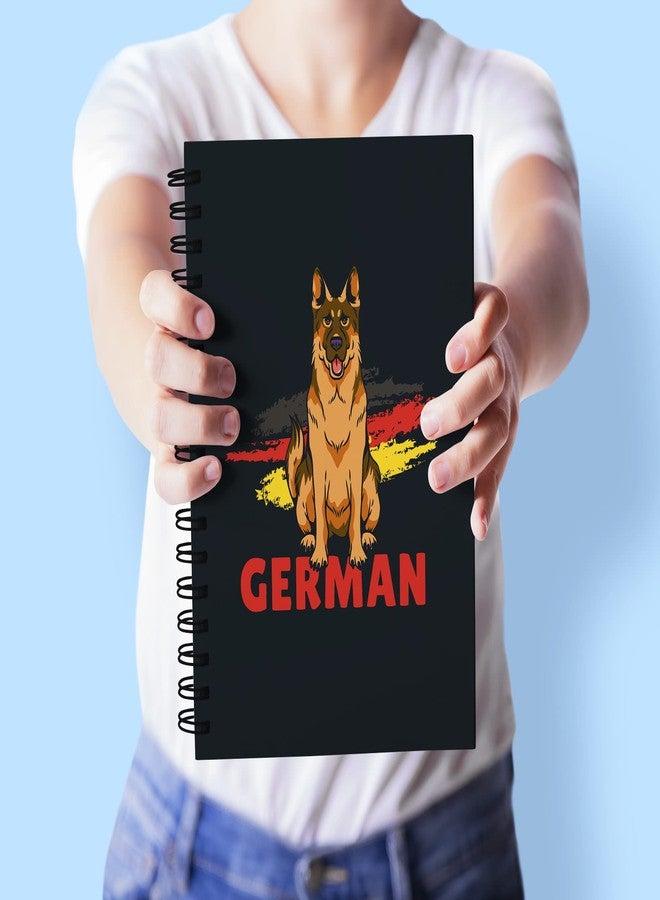 VPRINT QUALITY Vprint German Guard dog Spiral Wiro Unruled Blank Pages Notebook Diary Journal Drawing Book Size-A5(6X9 Inches) (German Guard dog) - Image 3
