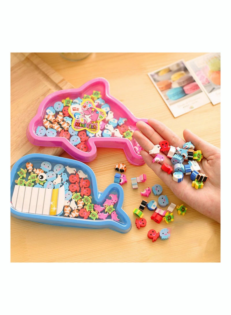 4Pack Adorable Animal Mini Erasers for Kids, Fun Desk Pets, Small Pencil Erasers, Suitable School Supplies & Prize Gifts for Students - Image 3