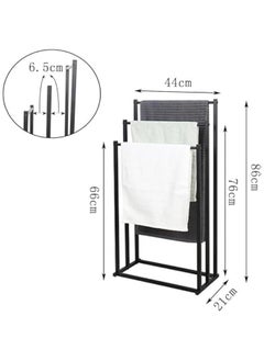 3-Tier Large Capacity Freestanding Metal Folding Towel Rack, Anti-rust Coating Metal Ladder Towel Holder, Drying Stand, Bathroom Bath Organizer Rack for Space Saving - pzsku/Z959BAF483CC8E36F06B7Z/45/1741068137/8a0d7d47-6adf-493a-a1b4-54405f367ed9