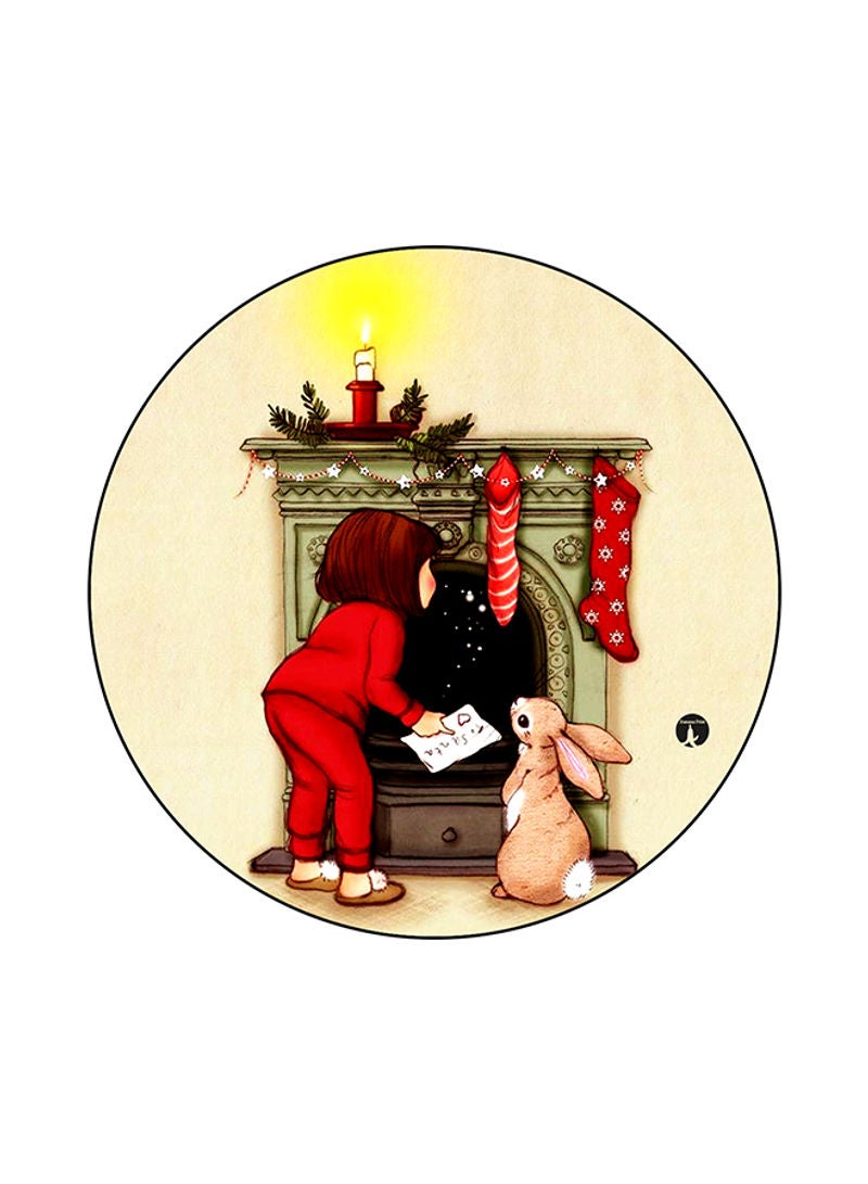 RKN Printed Round Mouse Pad Multicolour