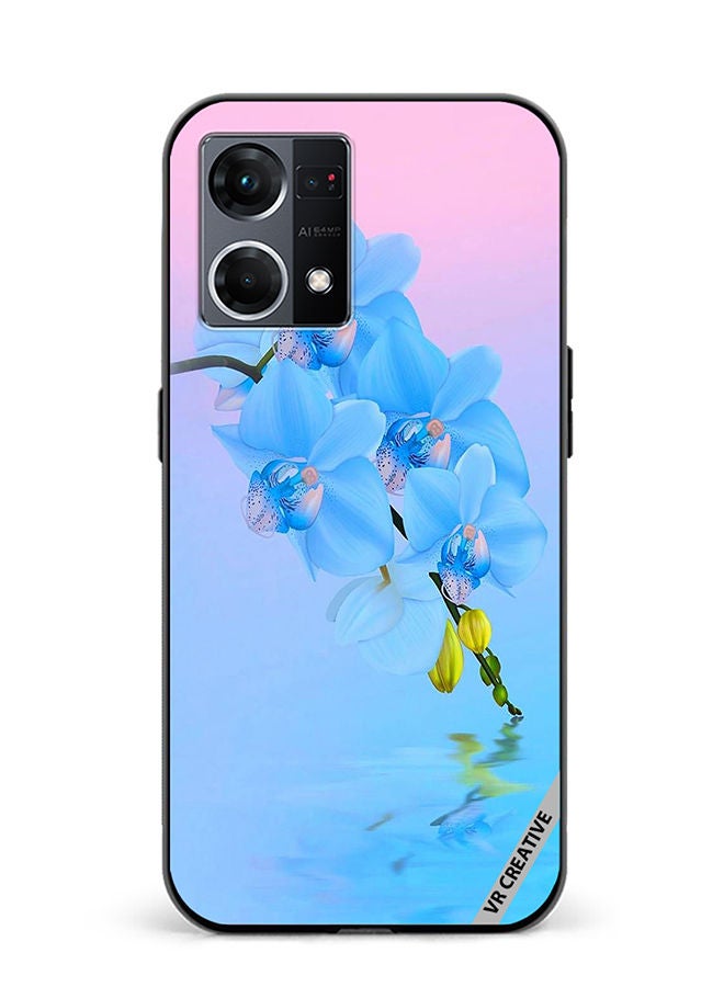 VR CREATIVE Protective Case Cover For Oppo Reno8 4G Flower Design Multicolour - Image 1