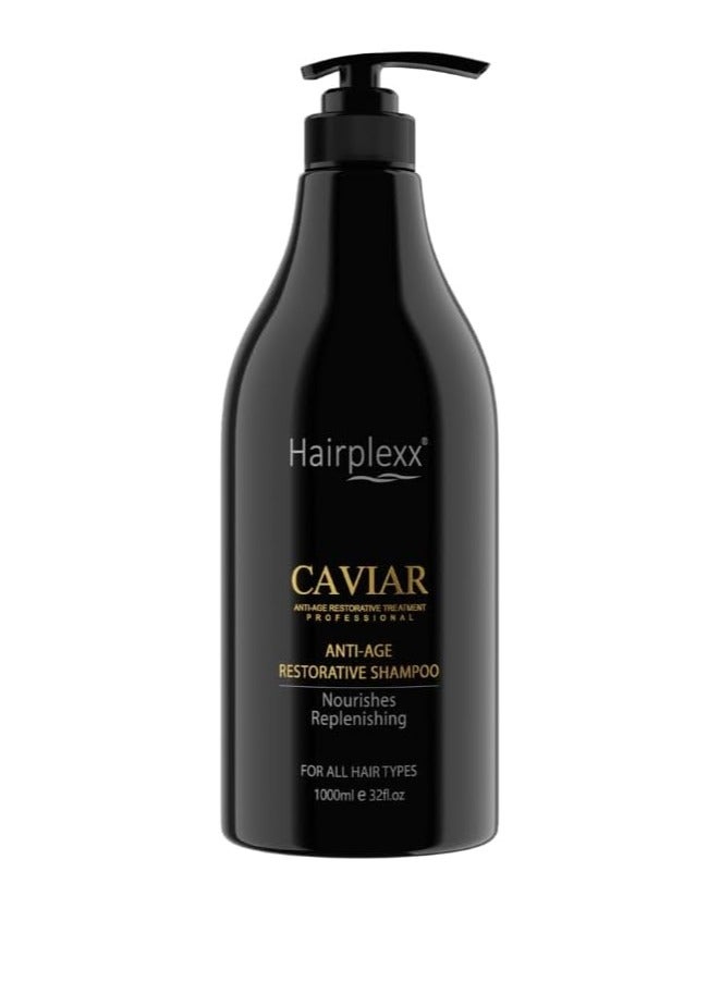 هيربليكس شامبو علاج الشعر هيربلكس كافيار المضاد لعلامات التقدم في السن، 1000 مل لجميع أنواع الشعر - Image 1