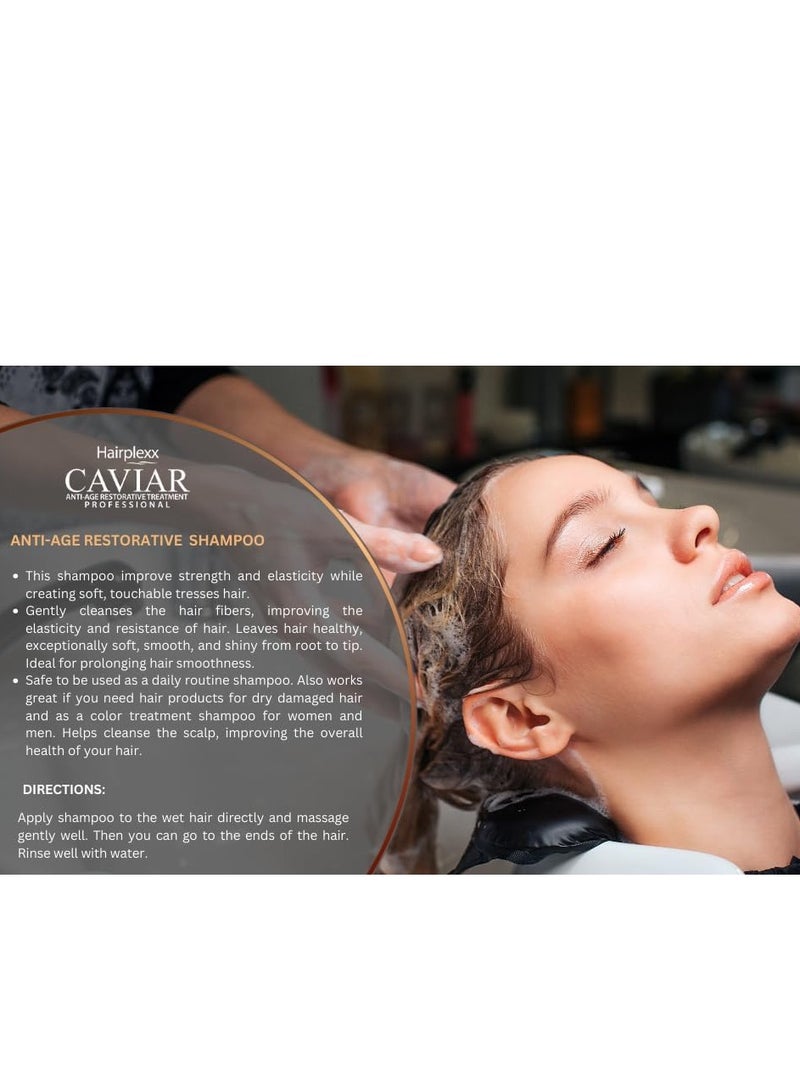 هيربليكس شامبو علاج الشعر هيربلكس كافيار المضاد لعلامات التقدم في السن، 1000 مل لجميع أنواع الشعر - Image 3