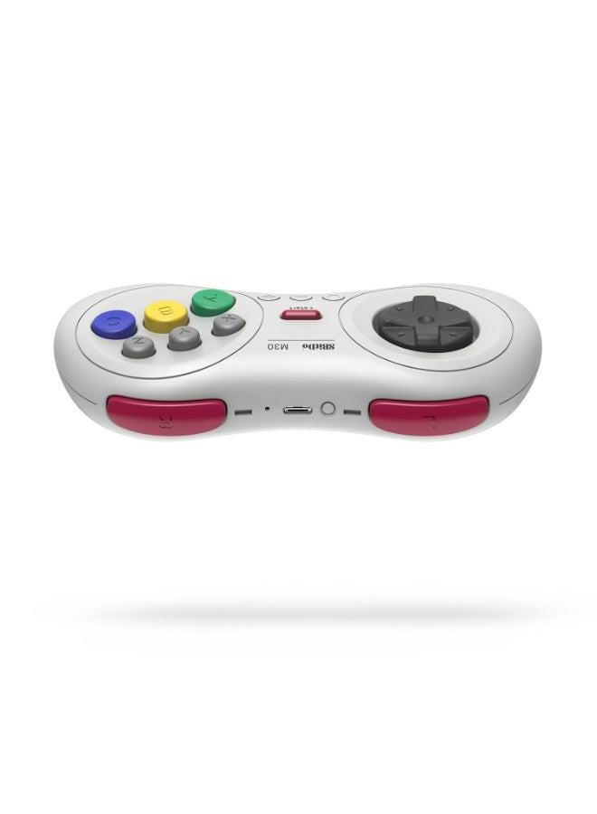 8Bitdo M30 Bluetooth Controller for Switch, Windows and Android, 6-Button Layout for SEGA’s Classic Games (White) - Image 4