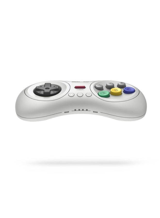 8Bitdo M30 Bluetooth Controller for Switch, Windows and Android, 6-Button Layout for SEGA’s Classic Games (White) - Image 3
